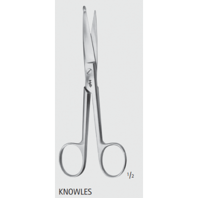 Ножницы бандажные по KNOWLES, прямые, длина 145 мм
