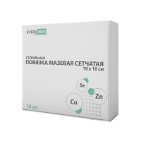 Повязка мазевая сетчатая стерильная Cu Zn + Se (медь, цинк и селен)