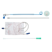 Сменный набор для нефростомии (по методике Сельдингера) с дренажем типа "свиной хвост" и фиксирующей нитью