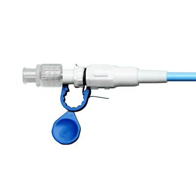 Сменный набор для нефростомии (по методике Сельдингера) с дренажем типа "свиной хвост" и фиксирующей нитью