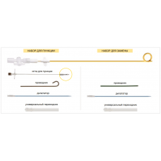 Набор для пункции и замены при проведении нефростомии RENODRAIN-YELLOW