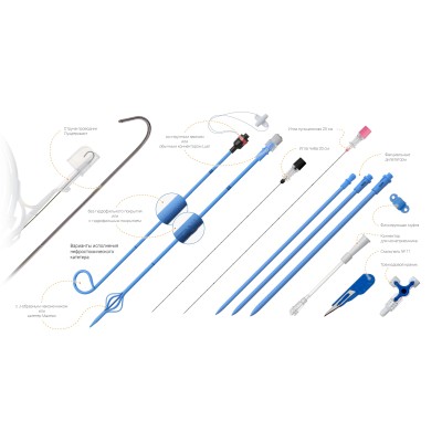 Набор для перкутанной нефростомии Volkmann со струной-проводником Лундерквист