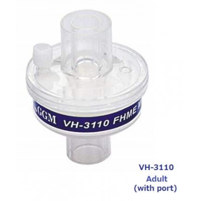 Фильтр дыхательный вирусо-бактериальный взрослый электростатический тепловлагообменный GGM
