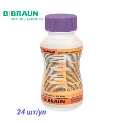 Нутрикомп Дринк Плюс Файбер персиково-абрикосовый, 24 шт