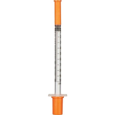Шприц инсулиновый 1 мл Vogt Medical U-100 с интегрированной иглой 29G 1/2″ (0.33 х 13 мм)