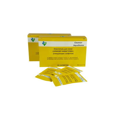 Очиститель для кожи Аквастома Клинзер, салфетки №30